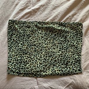 Leopard print crop top size small